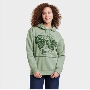 Coors Light Womens Hoodie Small Banquet Merch Colorado Rockies Green Beer fleece